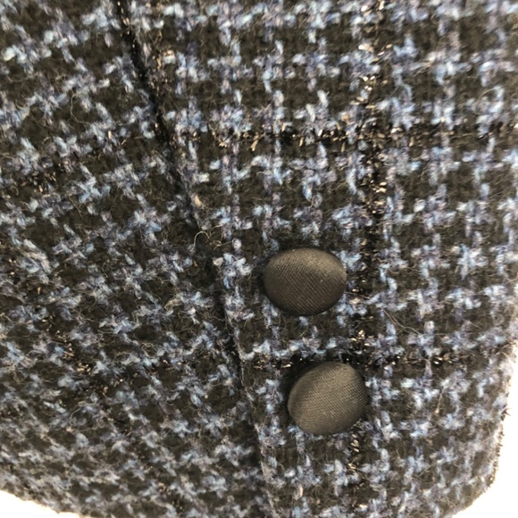 Liz Wear Vintage Navy Black Houndstooth Jacket/Blazer - Picture 7 of 15